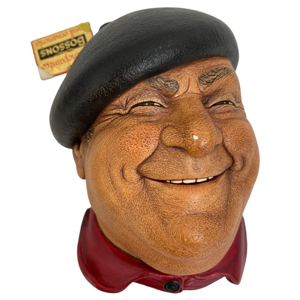 VTG Bossons Wall Sculpture Decor Pierre French 1971 Hand Painted 7065 England